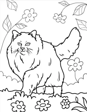 Adorable Cat Coloring Pages: A Purr-fectly Fun Activity for Kids - 10