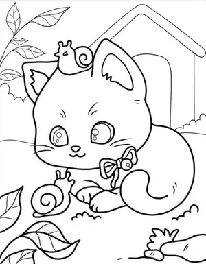 Adorable Cat Coloring Pages: A Purr-fectly Fun Activity for Kids - 14