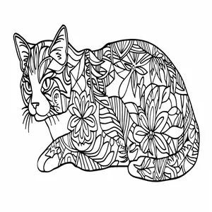 Adorable Cat Coloring Pages: A Purr-fectly Fun Activity for Kids - 18