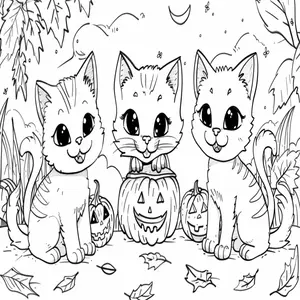 Adorable Cat Coloring Pages: A Purr-fectly Fun Activity for Kids - 1