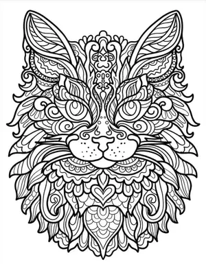 Adorable Cat Coloring Pages: A Purr-fectly Fun Activity for Kids - 22