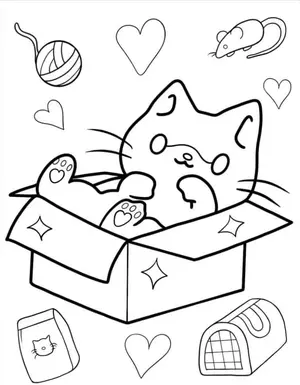 Adorable Cat Coloring Pages: A Purr-fectly Fun Activity for Kids - 23