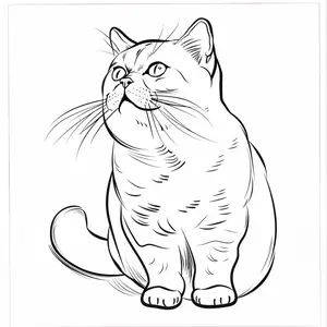 Adorable Cat Coloring Pages: A Purr-fectly Fun Activity for Kids - 27