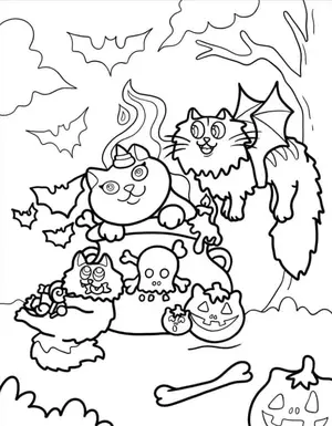 Adorable Cat Coloring Pages: A Purr-fectly Fun Activity for Kids - 28