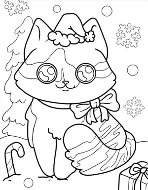 Adorable Cat Coloring Pages: A Purr-fectly Fun Activity for Kids - 2