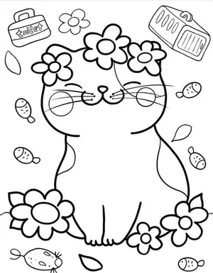 Adorable Cat Coloring Pages: A Purr-fectly Fun Activity for Kids - 32