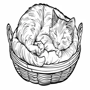 Adorable Cat Coloring Pages: A Purr-fectly Fun Activity for Kids - 33