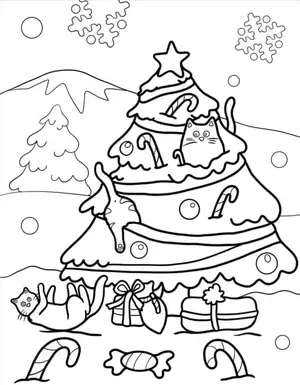 Adorable Cat Coloring Pages: A Purr-fectly Fun Activity for Kids - 34