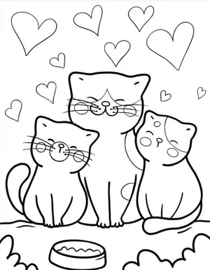 Adorable Cat Coloring Pages: A Purr-fectly Fun Activity for Kids - 35