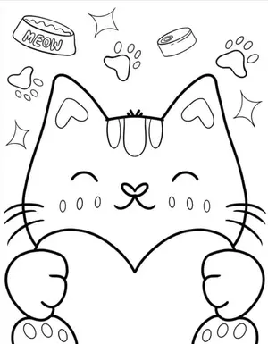 Adorable Cat Coloring Pages: A Purr-fectly Fun Activity for Kids - 36