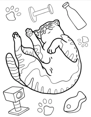 Adorable Cat Coloring Pages: A Purr-fectly Fun Activity for Kids - 38