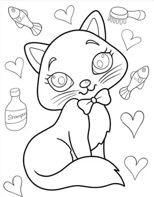 Adorable Cat Coloring Pages: A Purr-fectly Fun Activity for Kids - 40