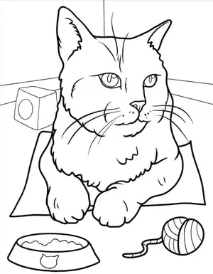 Adorable Cat Coloring Pages: A Purr-fectly Fun Activity for Kids - 41