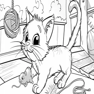 Adorable Cat Coloring Pages: A Purr-fectly Fun Activity for Kids - 43