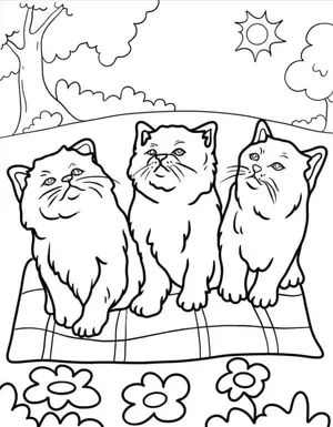 Adorable Cat Coloring Pages: A Purr-fectly Fun Activity for Kids - 4