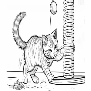 Adorable Cat Coloring Pages: A Purr-fectly Fun Activity for Kids - 52