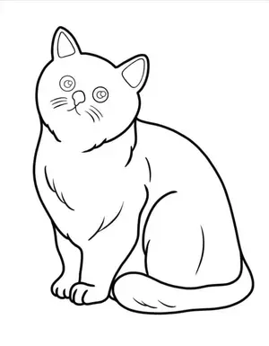 Adorable Cat Coloring Pages: A Purr-fectly Fun Activity for Kids - 54