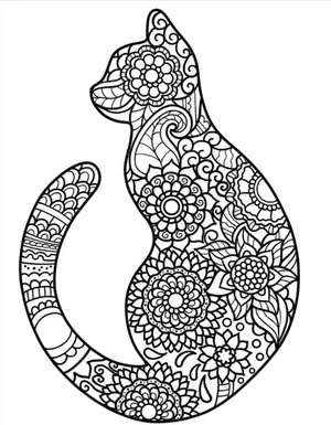 Adorable Cat Coloring Pages: A Purr-fectly Fun Activity for Kids - 55