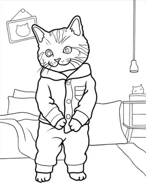 Adorable Cat Coloring Pages: A Purr-fectly Fun Activity for Kids - 58