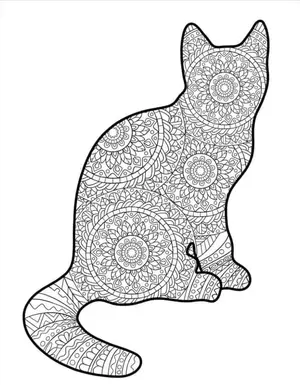 Adorable Cat Coloring Pages: A Purr-fectly Fun Activity for Kids - 65