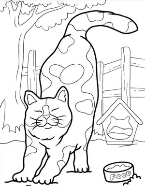 Adorable Cat Coloring Pages: A Purr-fectly Fun Activity for Kids - 66