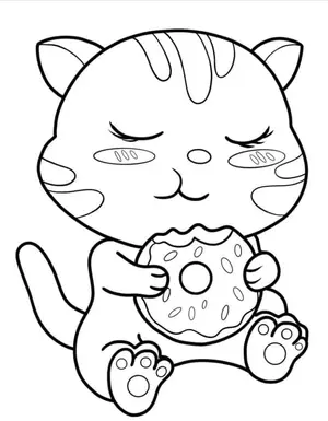 Adorable Cat Coloring Pages: A Purr-fectly Fun Activity for Kids - 67