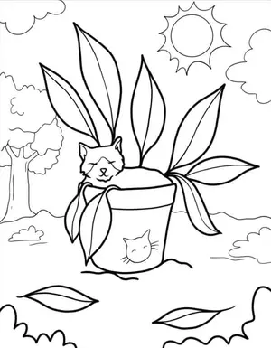 Adorable Cat Coloring Pages: A Purr-fectly Fun Activity for Kids - 6