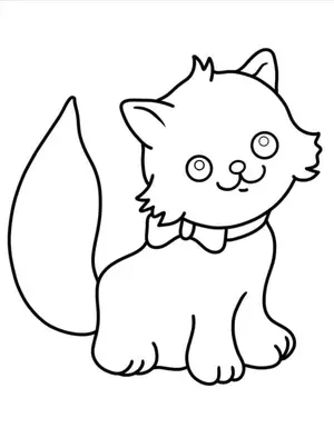 Adorable Cat Coloring Pages: A Purr-fectly Fun Activity for Kids - 69