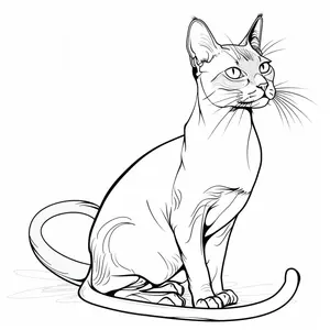 Adorable Cat Coloring Pages: A Purr-fectly Fun Activity for Kids - 7