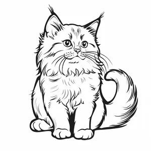 Adorable Cat Coloring Pages: A Purr-fectly Fun Activity for Kids - 8