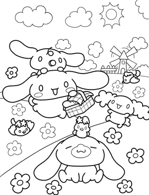 Magical Cinnamoroll Coloring Pages: A Creative Journey for Kids and Moms - 11