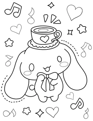 Magical Cinnamoroll Coloring Pages: A Creative Journey for Kids and Moms - 12