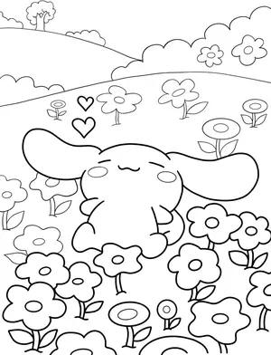 Magical Cinnamoroll Coloring Pages: A Creative Journey for Kids and Moms - 13