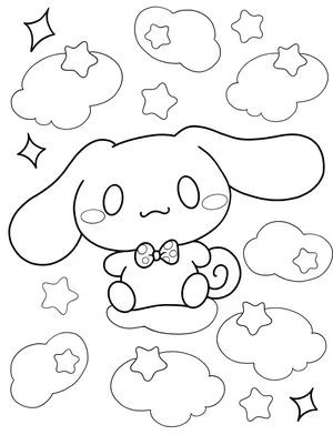 Magical Cinnamoroll Coloring Pages: A Creative Journey for Kids and Moms - 18