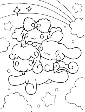 Magical Cinnamoroll Coloring Pages: A Creative Journey for Kids and Moms - 20