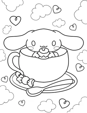 Magical Cinnamoroll Coloring Pages: A Creative Journey for Kids and Moms - 3