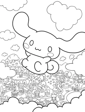 Magical Cinnamoroll Coloring Pages: A Creative Journey for Kids and Moms - 4