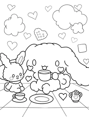 Magical Cinnamoroll Coloring Pages: A Creative Journey for Kids and Moms - 5