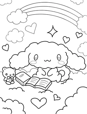 Magical Cinnamoroll Coloring Pages: A Creative Journey for Kids and Moms - 6