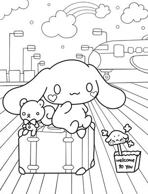 Magical Cinnamoroll Coloring Pages: A Creative Journey for Kids and Moms - 7