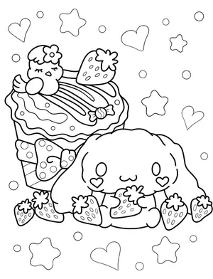 Magical Cinnamoroll Coloring Pages: A Creative Journey for Kids and Moms - 8