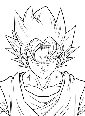 Unleash Your Child's Inner Saiyan with Goku Coloring Pages - 9