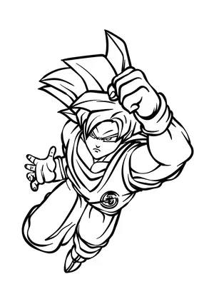 Unleash Your Child's Inner Saiyan with Goku Coloring Pages - 12