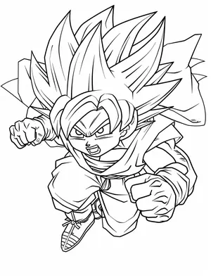 Unleash Your Child's Inner Saiyan with Goku Coloring Pages - 15