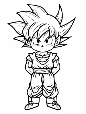 Unleash Your Child's Inner Saiyan with Goku Coloring Pages - 18