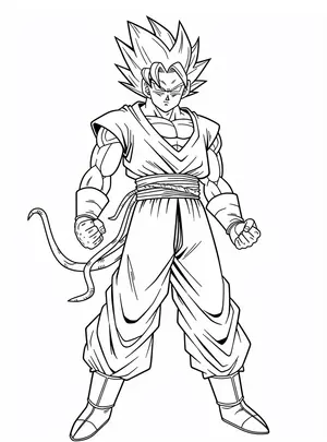 Unleash Your Child's Inner Saiyan with Goku Coloring Pages - 20