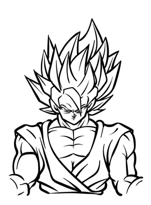 Unleash Your Child's Inner Saiyan with Goku Coloring Pages - 21