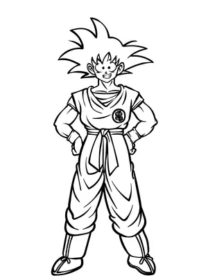 Unleash Your Child's Inner Saiyan with Goku Coloring Pages - 22