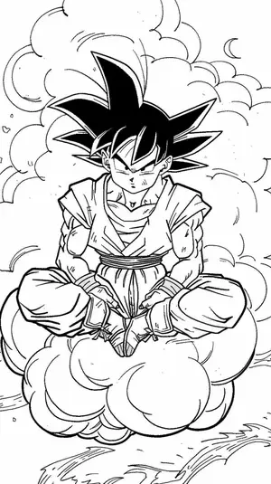 Unleash Your Child's Inner Saiyan with Goku Coloring Pages - 23