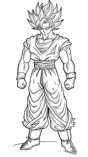 Unleash Your Child's Inner Saiyan with Goku Coloring Pages - 24